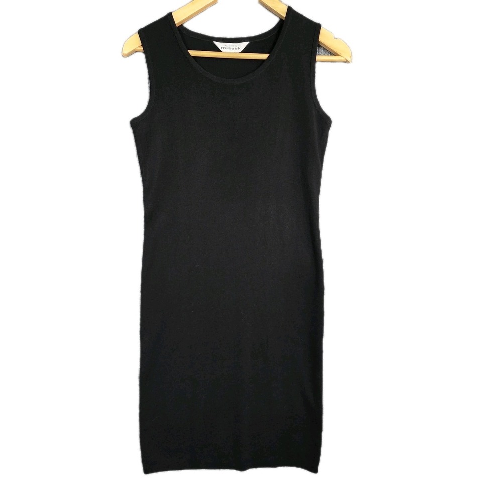 Exclusively Misook‎ Women's Small Dress Black Sleeveless Shift Sheath